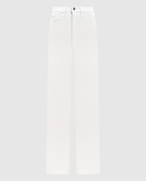 Toteme Белые джинсы с логотип патч 241WRB1046FB0083