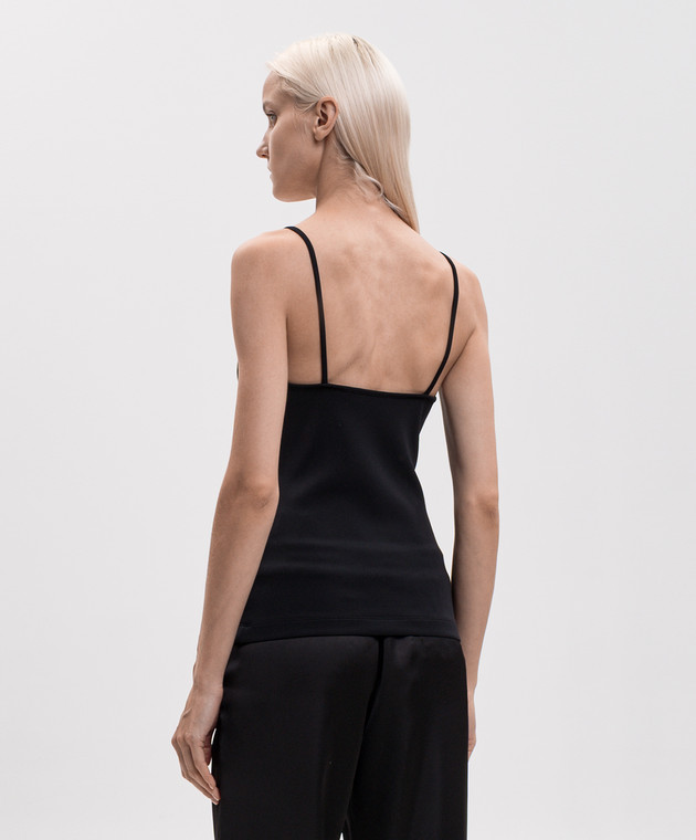 Off-White Черная футболка с принтом логотипа 2FA00630T изображение 4