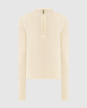 Max & Co Жовтий джемпер з вовни з логотипом MCOMOSCHEA