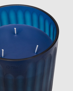 Onno Свічка Royal Blue S з ароматом Ginger Fig в скляному свічнику ON281G