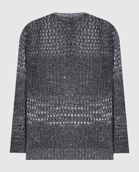 Peserico Серый джемпер из льна S99125F0309322