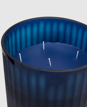 Onno Свічка Royal Blue L з ароматом Ginger Fig в скляному свічнику ON282G