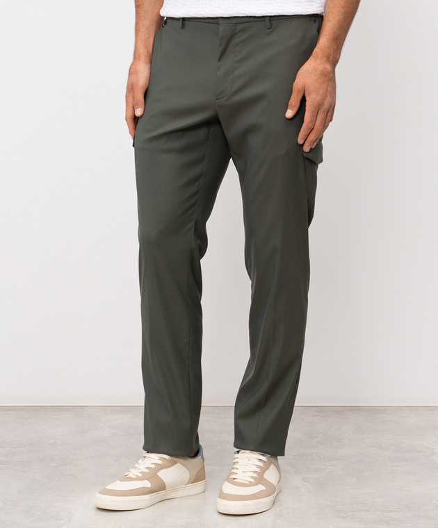 Stefano Ricci Зелені карго з вовною M1T6100140WPAK1U зображення 3