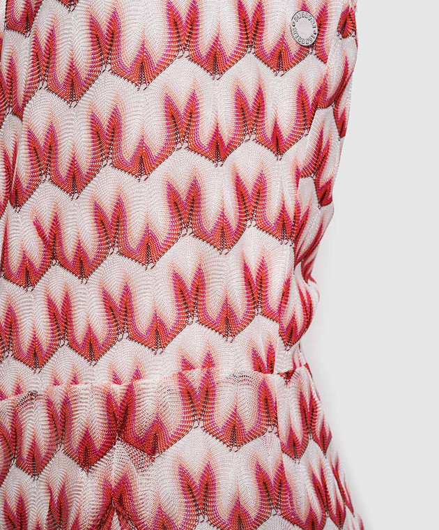 Missoni Дитячий рожевий комбінезон у візерунок MYAA32Q0116 зображення 3