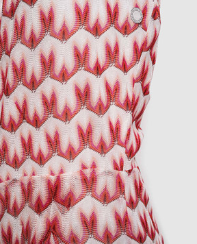 Missoni Дитячий рожевий комбінезон у візерунок MYAA32Q0116