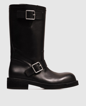 Ann Demeulemeester Чорні шкіряні черевики Sarith B0014061LT049