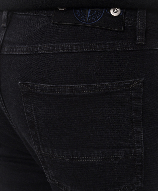 Stone Island Темно-синие джинсы с патчем L2S14J100007S0J11 изображение 5