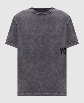 Alexander Wang Серая футболка с принтом логотипа 4CC3241520