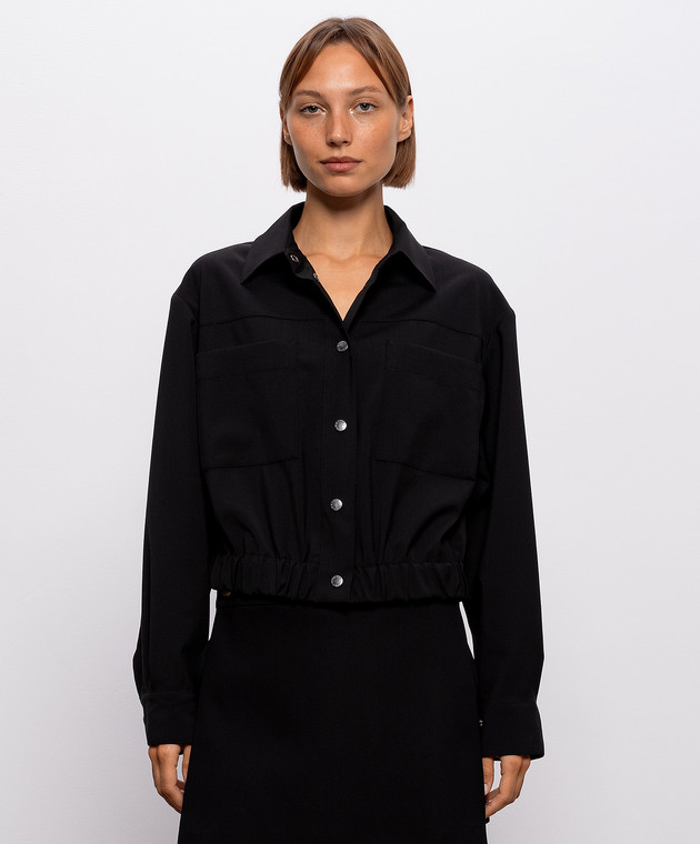 Max Mara Weekend Черная куртка DECANO из шерсти WKDDECANO изображение 3