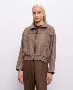 Brunello Cucinelli Куртка з вовною у візерунок MG5467467P