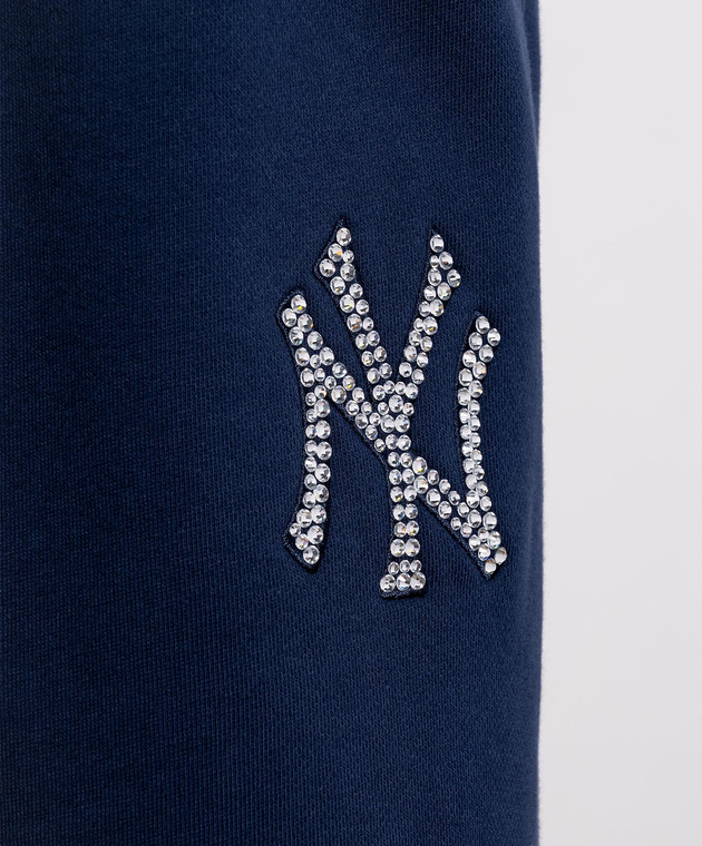 Sporty & Rich Синие утепленные спортивные штаны Yankees PA0711118300BL107 изображение 5