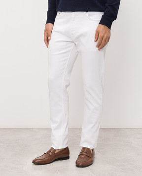 ISAIA Белые джинсы с логотип патч PNDT05DJ139