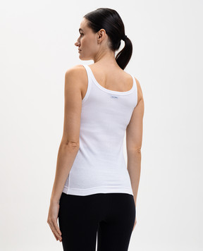 Dolce&Gabbana Білий топ в рубчик F8U09TFU7AV