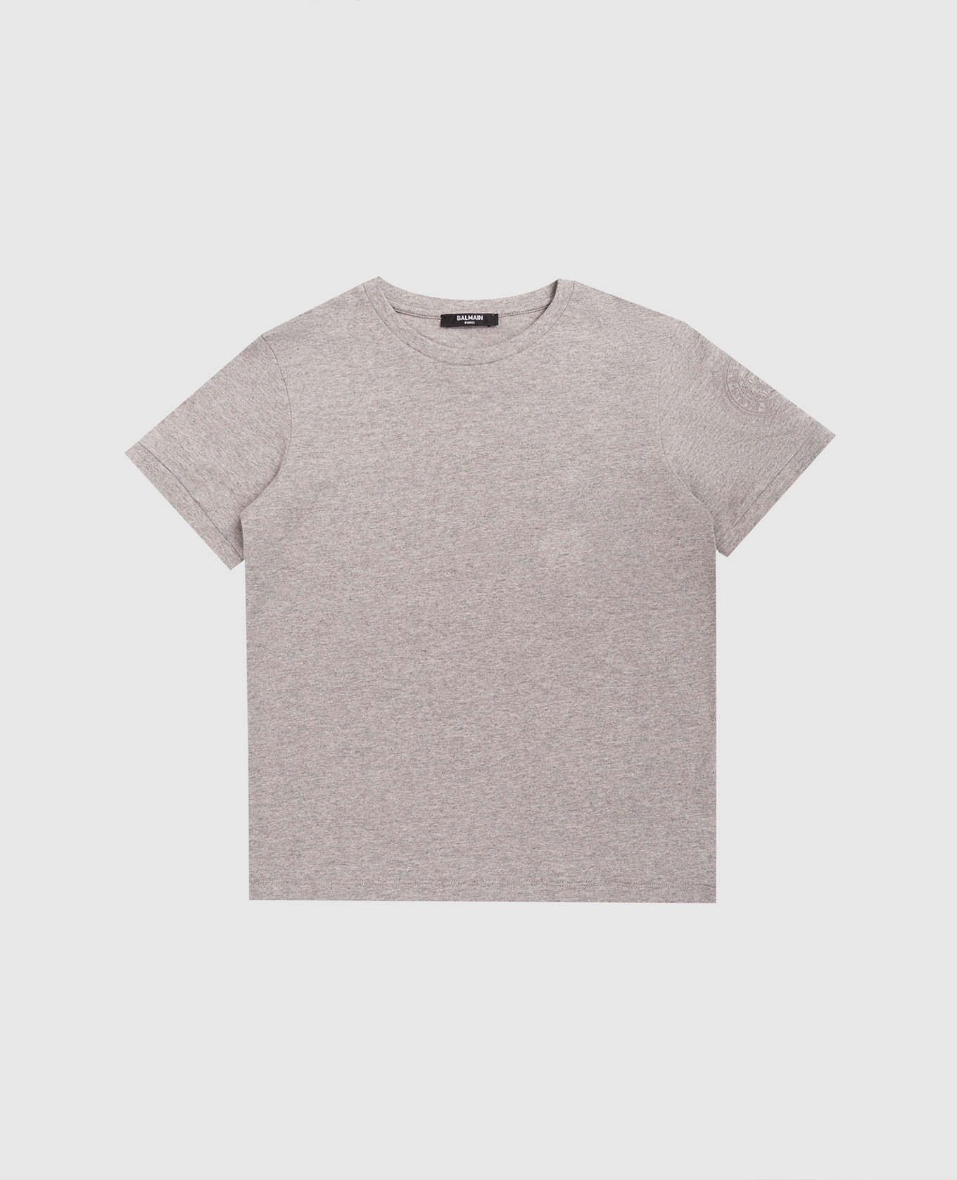 

Детская серая футболка с вышивкой, Серый, Футболки