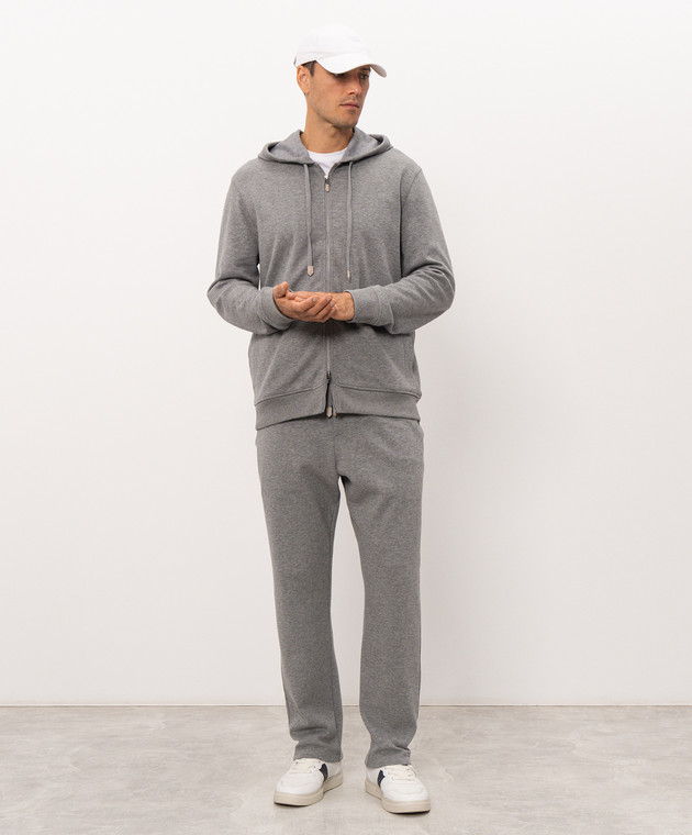 Canali Серая спортивная куртка MJ02454T0968 изображение 2