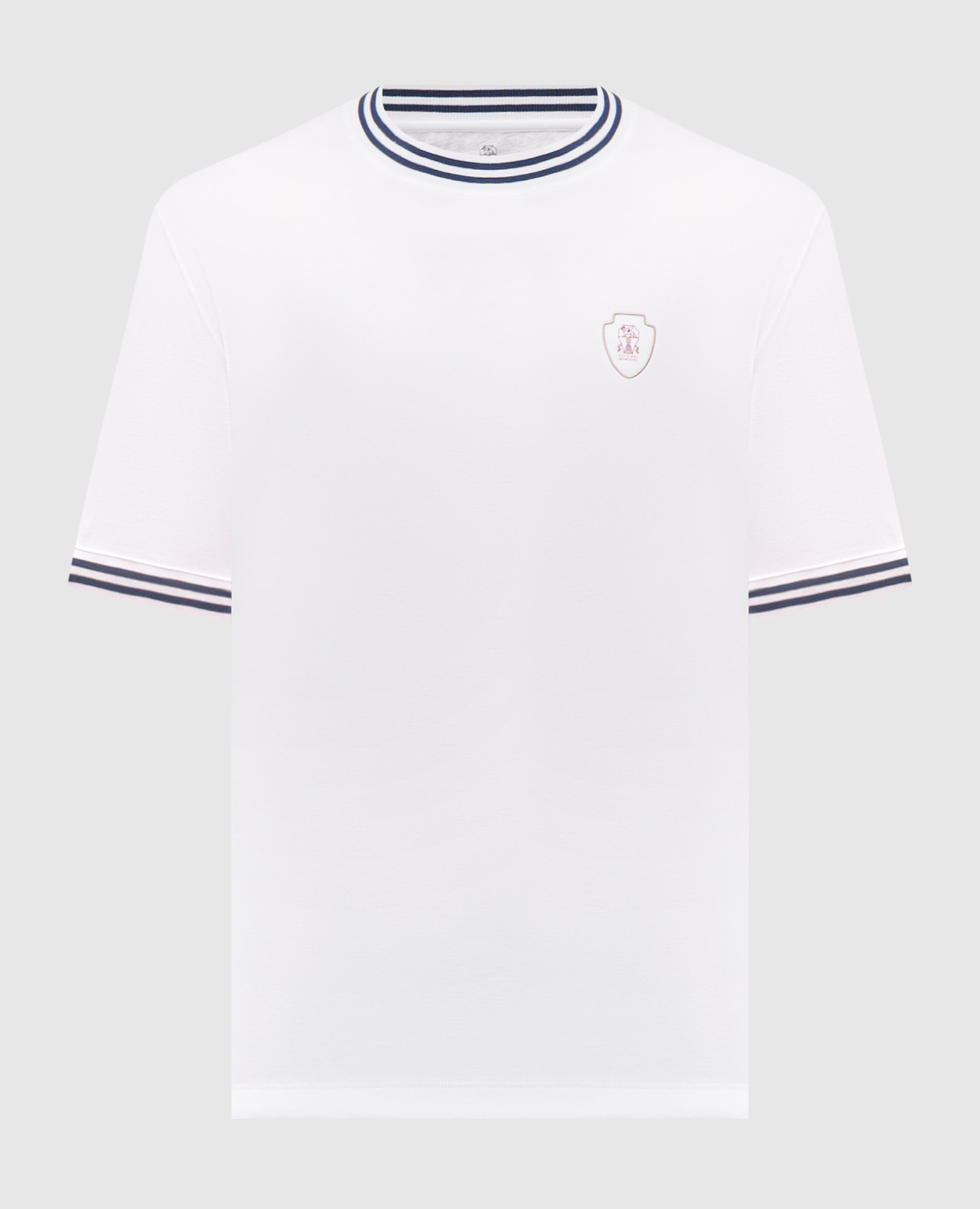 

Белая футболка с принтом эмблемы, Белый, Футболки