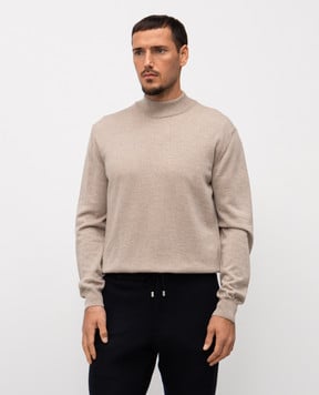 Cashmere&Whiskey Бежевий светр з вовни мериноса 97397