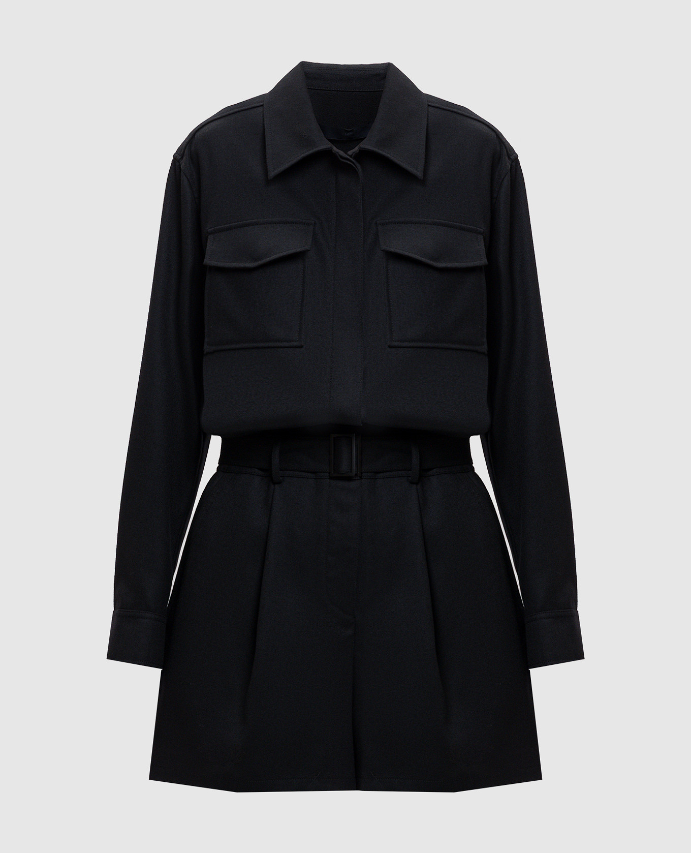 

Черный комбинезон из шерсти, Комбинезоны