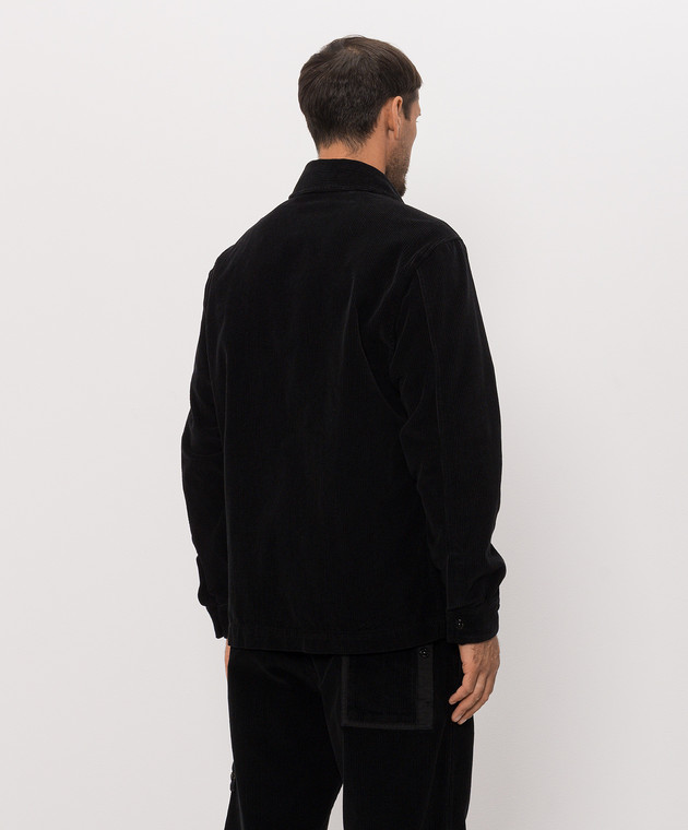 Stone Island Черная рубашка с патчем логотипа L2S151200016S0212 изображение 4