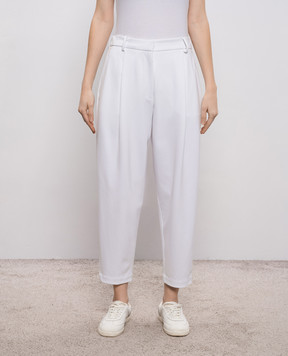 MooRER Білі штани CEYLAN CEYLANJ