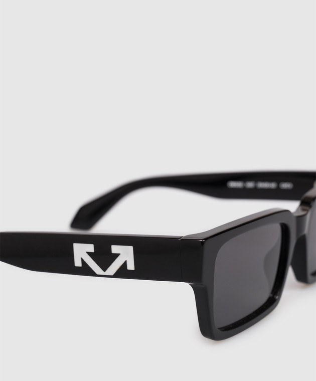 Off-White Черные очки HUNTINGTON с эмблемой OW1032100755 изображение 4