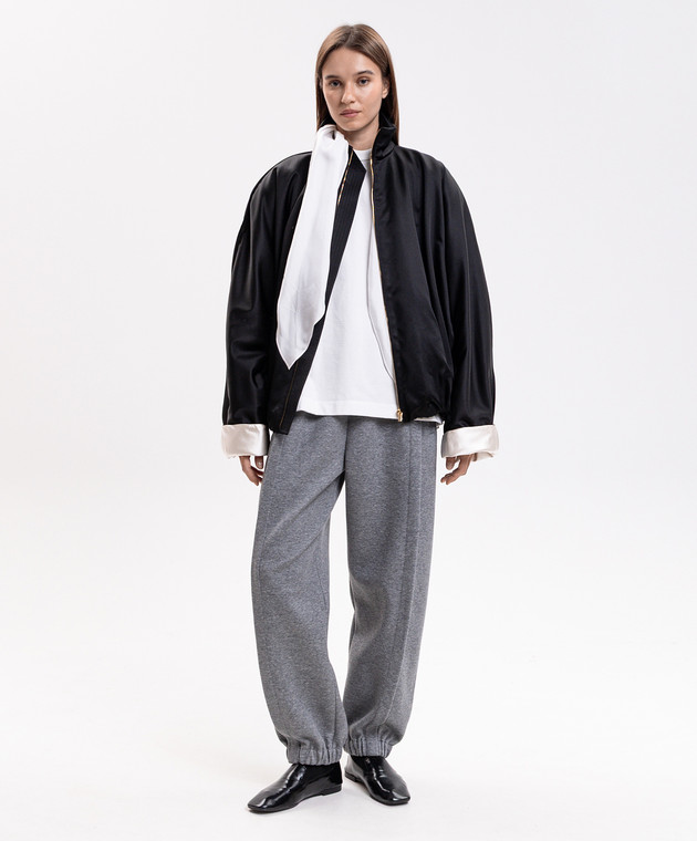 Carven Чорна куртка з шовком 6262K21025 зображення 2