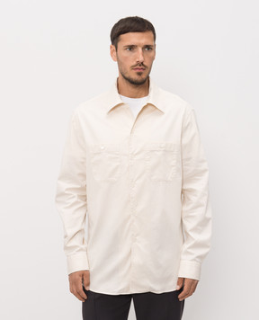 Brunello Cucinelli Бежевая рубашка MA6710658P