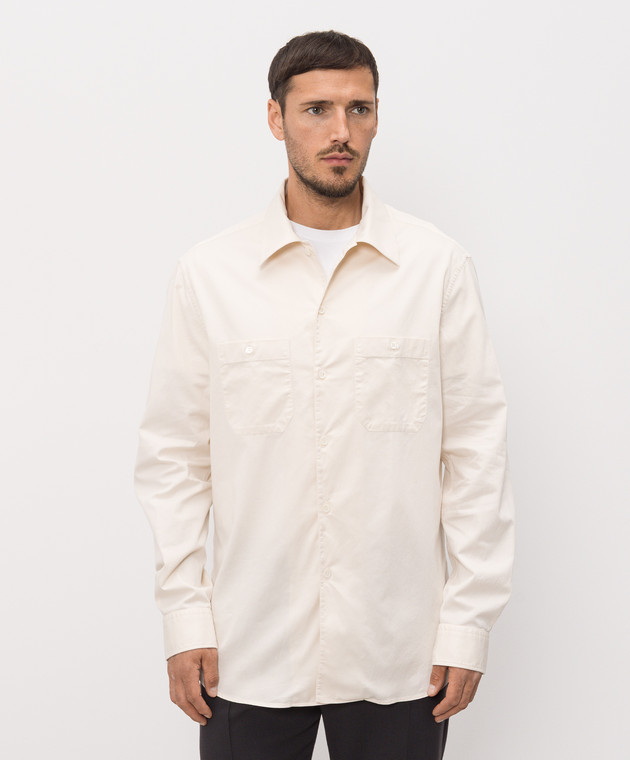 Brunello Cucinelli Бежева сорочка MA6710658P зображення 2