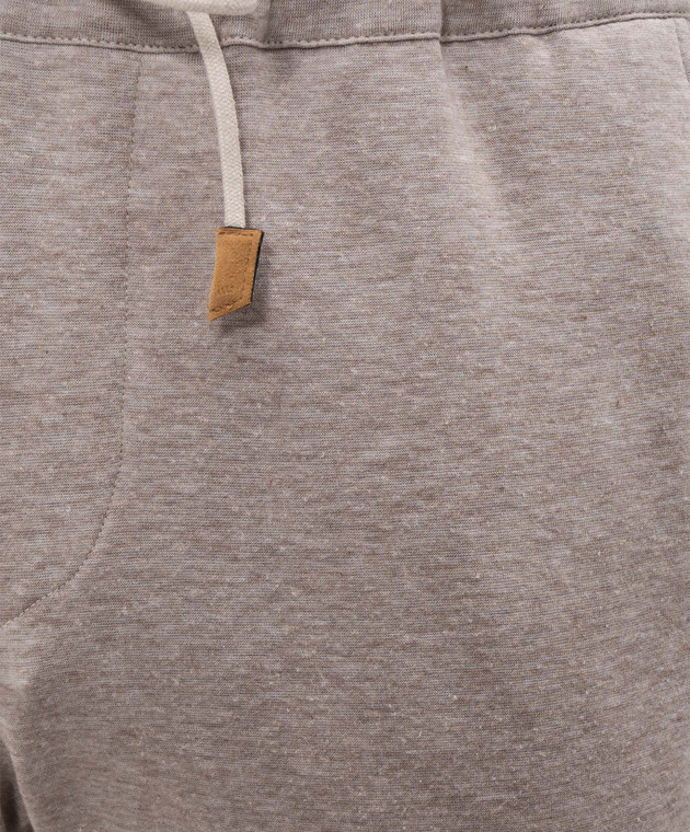 Pini Parma Бежеві меланжеві штани JOGGLIJERTAU зображення 5