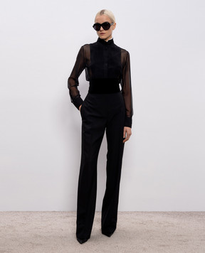 Tom Ford Черная блуза из шелка CA3321FAX1328