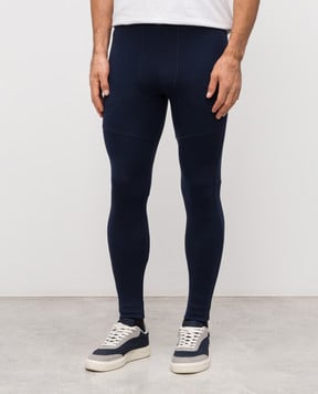 Stefano Ricci Синие кальсоны с нашивкой эмблемы M6T5300500WPA01T