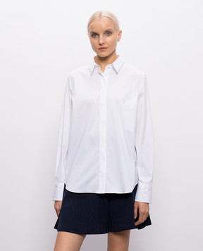 Brunello Cucinelli Белая рубашка с цепочкой MP091MA606