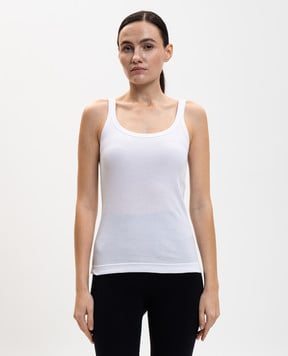 Dolce&Gabbana Білий топ в рубчик F8U09TFU7AV