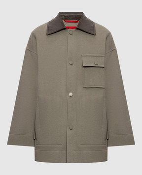 Max & Co Зелене укорочене пальто з вовни MCOHACK