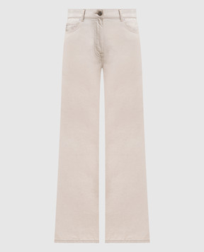 Peserico Джинсы цвета айвори с льном P04756L1207934