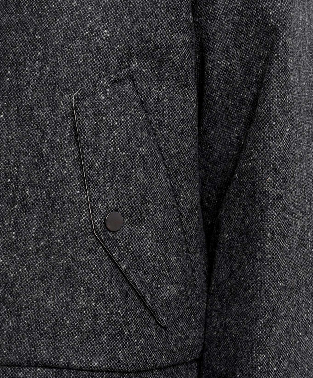 Brunello Cucinelli Серая пуховая куртка с шерстью MD0023657 изображение 5