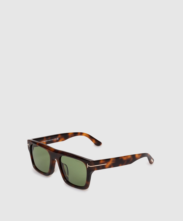 Tom Ford Коричневі сонцезахистні окуляри Cyrus FT1337F зображення 3