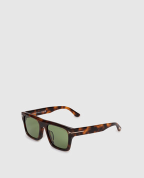 Tom Ford Коричневые солнцезащитные очки Cyrus FT1337F