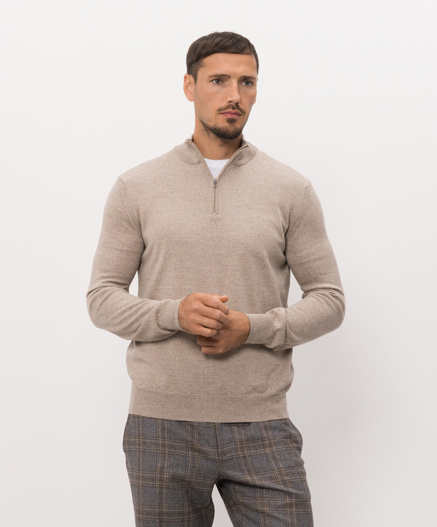 Cashmere&Whiskey Бежевий джемпер 77397 зображення 3