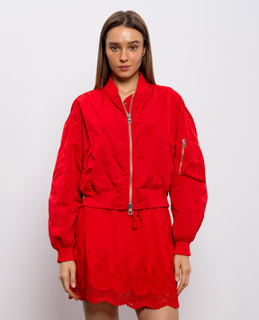 Ermanno Scervino Красный двухсторонний бомбер D480D301UUJ
