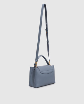 Bally Синя шкіряна сумка Lock Me WAH010VT710