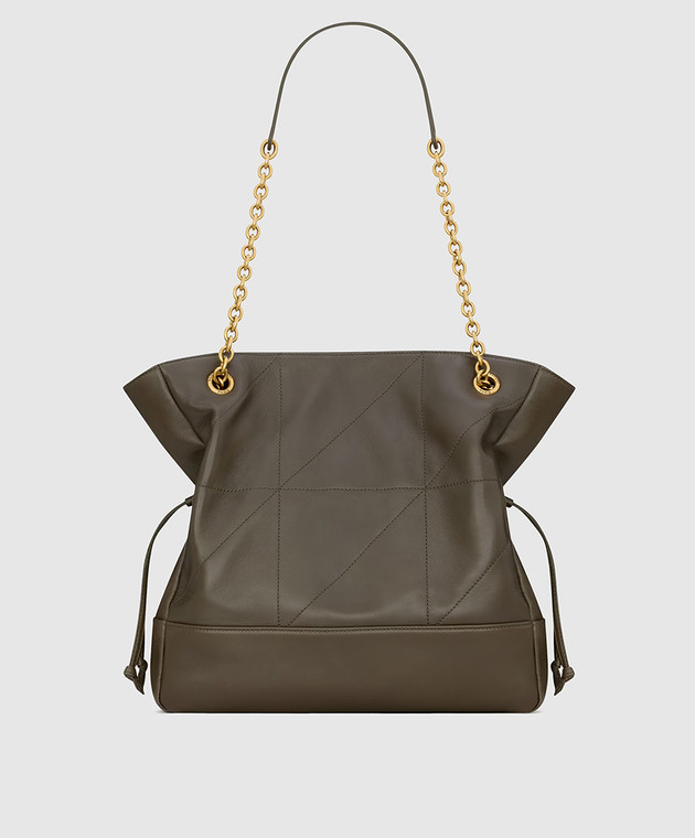 Saint Laurent Шкіряна сумка JAMIE кольору хакі 862712AAB32 зображення 3