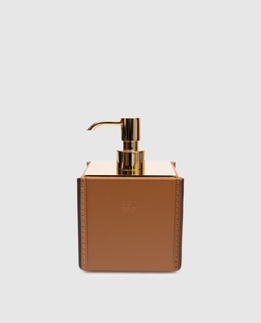 Treesseci Шкіряний набір для ванної кімнати MERIDIEN з дозатора, склянки, органайзера та підставки MER97AINGD