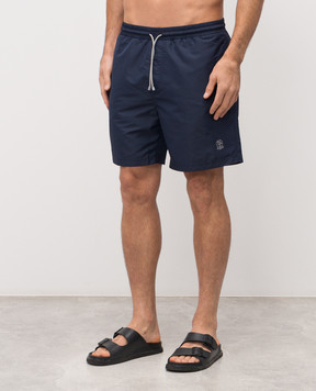 Brunello Cucinelli Синие шорты для плавания MW817043