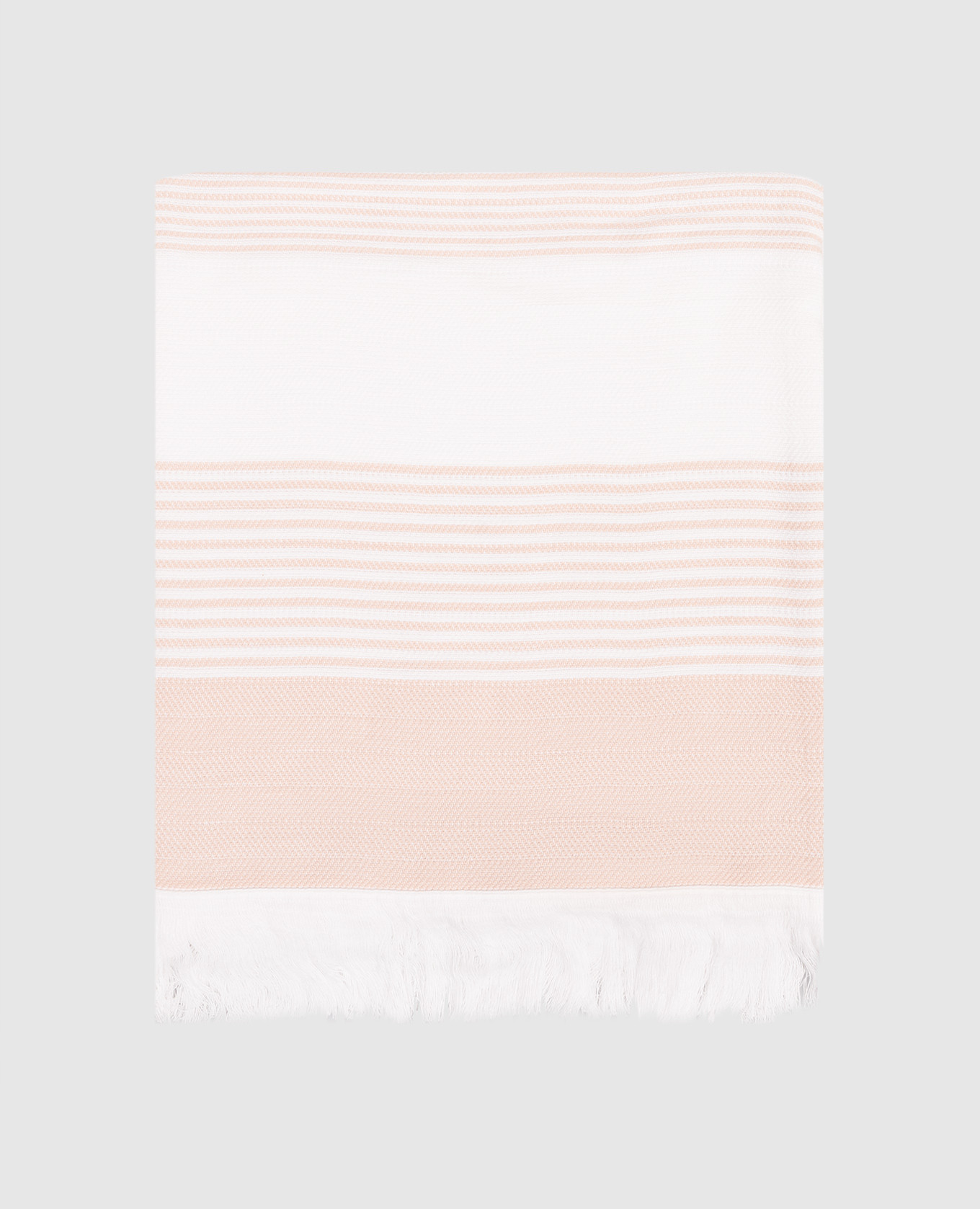 Полотенце белое KARINA в полоску