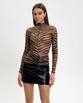 AMIRI Коричневый топ ZEBRA AWTOWO1006