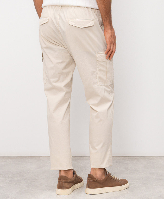 Peserico Бежевые карго из хлопка R54775T23D07945 изображение 4