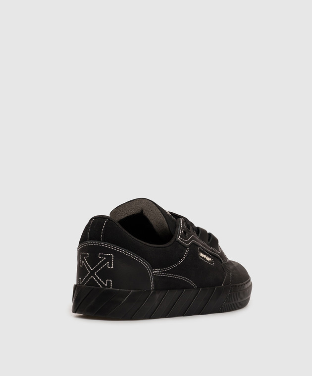 Off-White Черные замшевые кроссовки Vulcanized M296C9L001 изображение 3