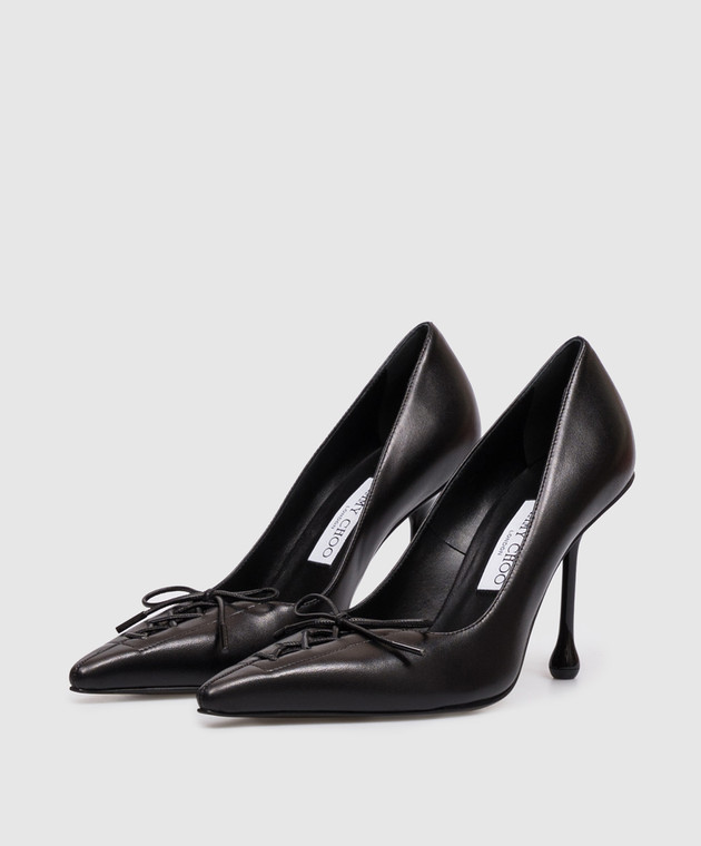 Jimmy Choo Черные кожаные туфли Scarlett SCARLETT95NAP изображение 2