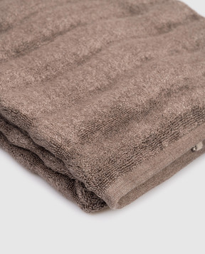 Hamam Коричневое махровое полотенце для ванной ASH RIBBED ASHRIBBEDBATHTOWEL